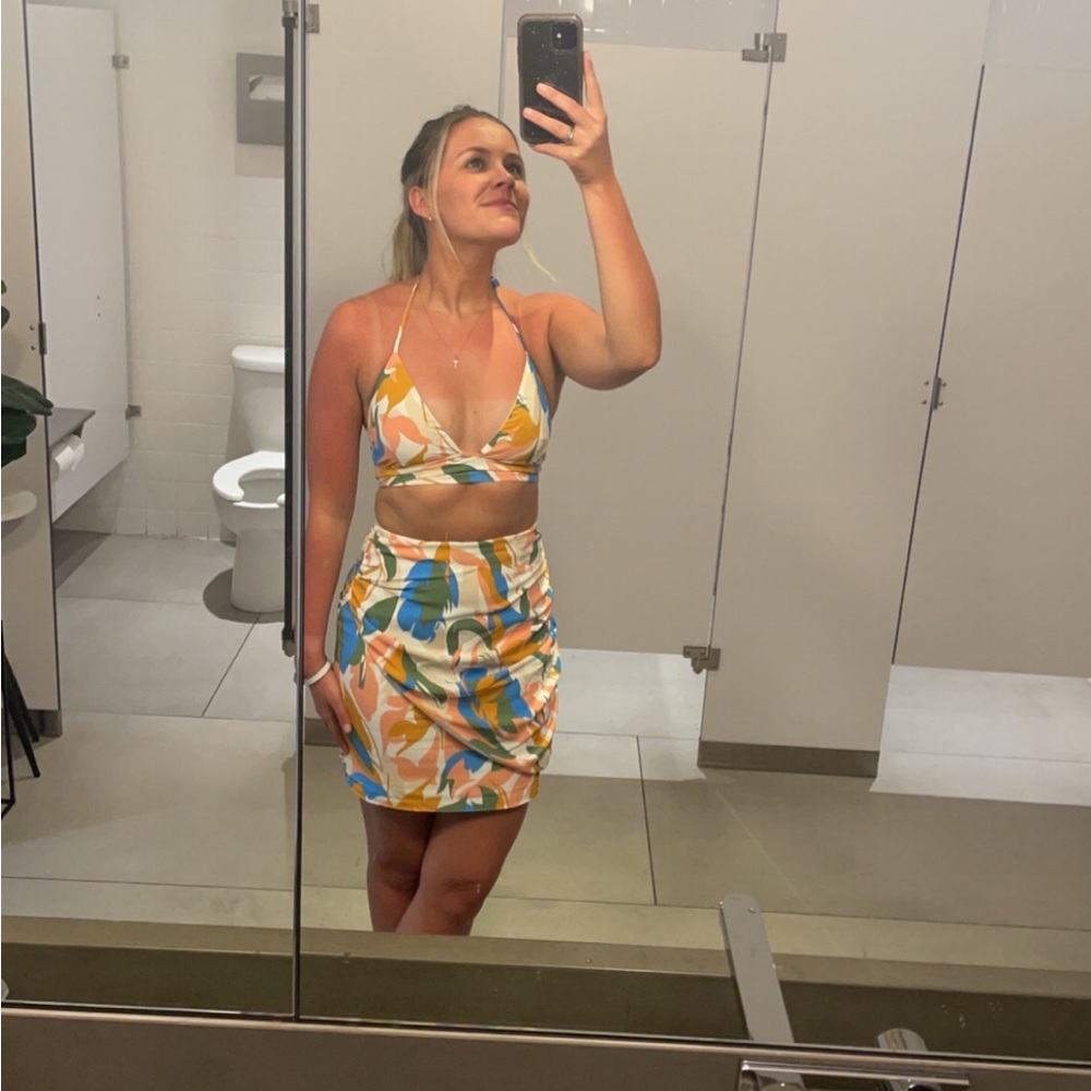 Hello Molly Kaleidoscopic Fantasy Skirt and Top Multi Set